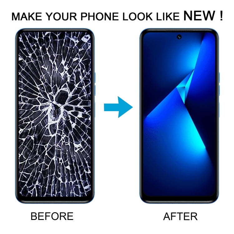 LCD Screen Digitizer Full Assembly With Frame, For Tecno Pova Neo 3 LH6n