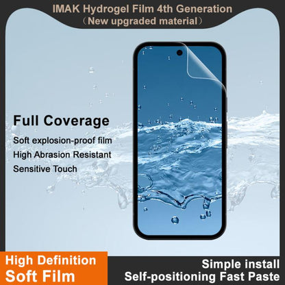 imak 4th Generation  Full Coverage Screen Hydrogel Film Protector, For Google Pixel 10a, For Google Pixel 9 Pro XL, For Google Pixel 9 / 9 Pro