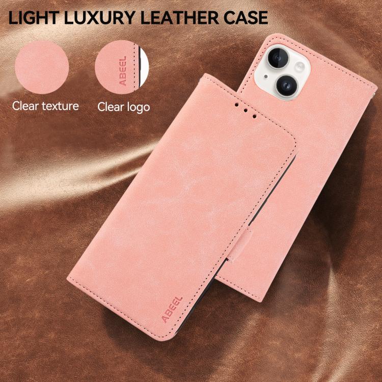 ABEEL Frosted Magnetic RFID Leather Phone Case