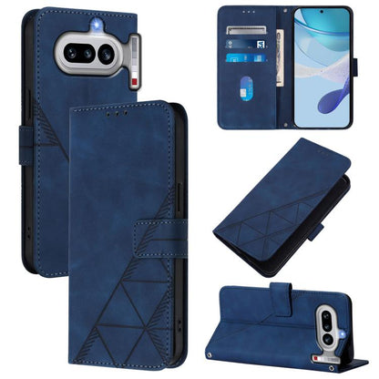 Crossbody 3D Embossed Flip Leather Phone Case, For Nothing Phone 4a Pro, For Nothing Phone 4a, For Nothing CMF Phone 1
