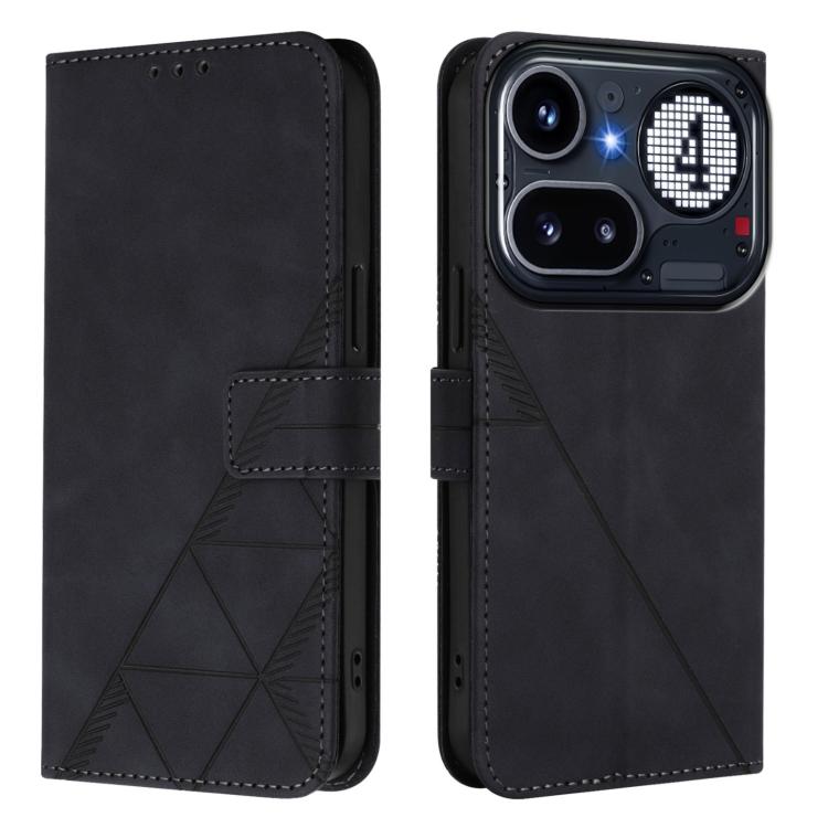 Crossbody 3D Embossed Flip Leather Phone Case, For Nothing Phone 4a Pro, For Nothing Phone 4a, For Nothing CMF Phone 1