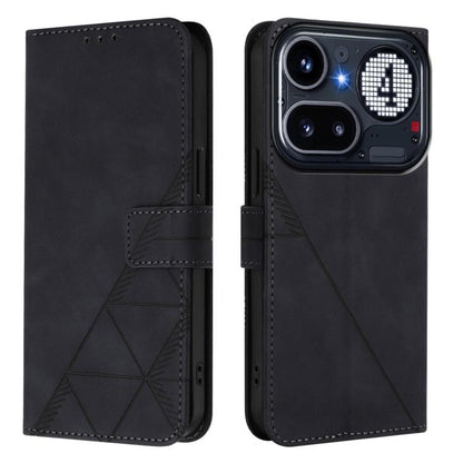 Crossbody 3D Embossed Flip Leather Phone Case, For Nothing Phone 4a Pro, For Nothing Phone 4a, For Nothing CMF Phone 1