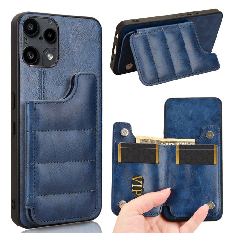 Cow Pattern Sewing Card Bag Phone Case, For Nothing Phone 3a Lite, For Nothing Phone 3a, For Nothing Phone 3a Pro, For Nothing CMF Phone 1