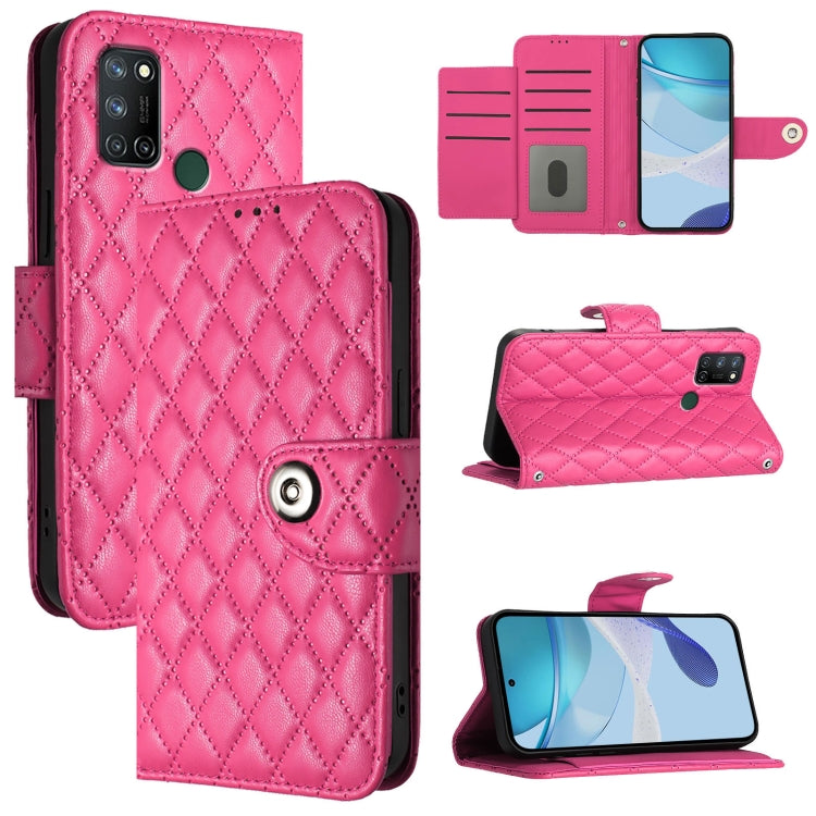 Rhombic Texture Flip Leather Phone Case with Lanyard, For Realme 14 5G Global / P3 5G India, For Realme 14 Pro+ 5G, For Realme 14 Pro 5G, For Realme GT 7 Pro 5G, For Realme 13 Pro / 13 Pro+ 5G, For Realme GT 6 5G Global, For Realme GT 6T 5G Global     ...