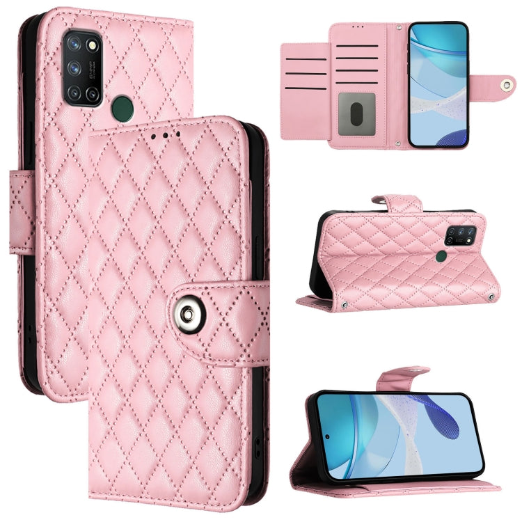 Rhombic Texture Flip Leather Phone Case with Lanyard, For Realme 14 5G Global / P3 5G India, For Realme 14 Pro+ 5G, For Realme 14 Pro 5G, For Realme GT 7 Pro 5G, For Realme 13 Pro / 13 Pro+ 5G, For Realme GT 6 5G Global, For Realme GT 6T 5G Global     ...