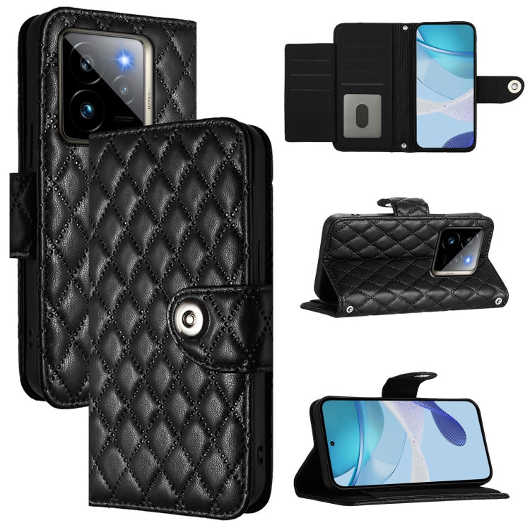 Rhombic Texture Flip Leather Phone Case with Lanyard, For Realme 14 5G Global / P3 5G India, For Realme 14 Pro+ 5G, For Realme 14 Pro 5G, For Realme GT 7 Pro 5G, For Realme 13 Pro / 13 Pro+ 5G, For Realme GT 6 5G Global, For Realme GT 6T 5G Global     ...