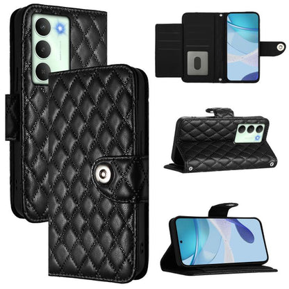 Rhombic Texture Flip Leather Phone Case with Lanyard, For Realme 16T 5G Global, For Realme C100 5G / C85 5G Global, For Realme 16 Pro+ 5G Global, For Realme 16 Pro 5G Global, For Realme P4x 5G / OnePlus Nord CE6 Lite, For Realme Note 70 4G / 70T 4G    ...