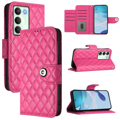 Rhombic Texture Flip Leather Phone Case with Lanyard, For Realme 16T 5G Global, For Realme C100 5G / C85 5G Global, For Realme 16 Pro+ 5G Global, For Realme 16 Pro 5G Global, For Realme P4x 5G / OnePlus Nord CE6 Lite, For Realme Note 70 4G / 70T 4G    ...