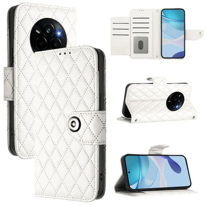 Rhombic Texture Flip Leather Phone Case with Lanyard, For Realme 16T 5G Global, For Realme C100 5G / C85 5G Global, For Realme 16 Pro+ 5G Global, For Realme 16 Pro 5G Global, For Realme P4x 5G / OnePlus Nord CE6 Lite, For Realme Note 70 4G / 70T 4G    ...
