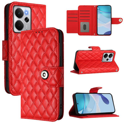 Rhombic Texture Flip Leather Phone Case with Lanyard, For Realme 14 5G Global / P3 5G India, For Realme 14 Pro+ 5G, For Realme 14 Pro 5G, For Realme GT 7 Pro 5G, For Realme 13 Pro / 13 Pro+ 5G, For Realme GT 6 5G Global, For Realme GT 6T 5G Global     ...