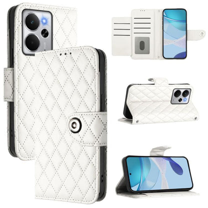 Rhombic Texture Flip Leather Phone Case with Lanyard, For Realme 14 5G Global / P3 5G India, For Realme 14 Pro+ 5G, For Realme 14 Pro 5G, For Realme GT 7 Pro 5G, For Realme 13 Pro / 13 Pro+ 5G, For Realme GT 6 5G Global, For Realme GT 6T 5G Global     ...