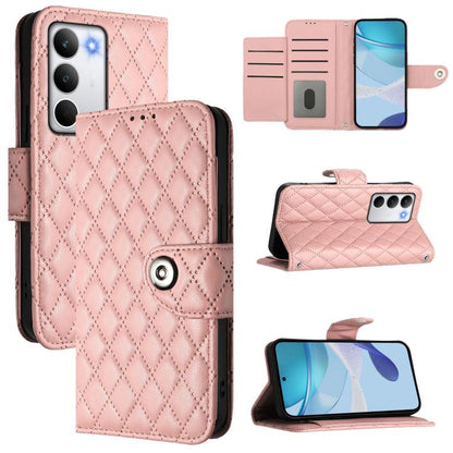 Rhombic Texture Flip Leather Phone Case with Lanyard, For Realme 16T 5G Global, For Realme C100 5G / C85 5G Global, For Realme 16 Pro+ 5G Global, For Realme 16 Pro 5G Global, For Realme P4x 5G / OnePlus Nord CE6 Lite, For Realme Note 70 4G / 70T 4G    ...
