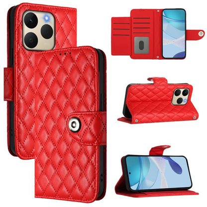 Rhombic Texture Flip Leather Phone Case with Lanyard, For Realme 16T 5G Global, For Realme C100 5G / C85 5G Global, For Realme 16 Pro+ 5G Global, For Realme 16 Pro 5G Global, For Realme P4x 5G / OnePlus Nord CE6 Lite, For Realme Note 70 4G / 70T 4G    ...