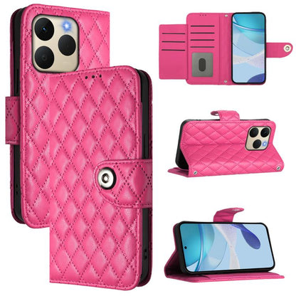 Rhombic Texture Flip Leather Phone Case with Lanyard, For Realme 16T 5G Global, For Realme C100 5G / C85 5G Global, For Realme 16 Pro+ 5G Global, For Realme 16 Pro 5G Global, For Realme P4x 5G / OnePlus Nord CE6 Lite, For Realme Note 70 4G / 70T 4G    ...