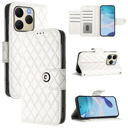 Rhombic Texture Flip Leather Phone Case with Lanyard, For Realme 16T 5G Global, For Realme C100 5G / C85 5G Global, For Realme 16 Pro+ 5G Global, For Realme 16 Pro 5G Global, For Realme P4x 5G / OnePlus Nord CE6 Lite, For Realme Note 70 4G / 70T 4G    ...