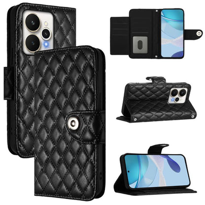 Rhombic Texture Flip Leather Phone Case with Lanyard, For Realme 16T 5G Global, For Realme C100 5G / C85 5G Global, For Realme 16 Pro+ 5G Global, For Realme 16 Pro 5G Global, For Realme P4x 5G / OnePlus Nord CE6 Lite, For Realme Note 70 4G / 70T 4G    ...