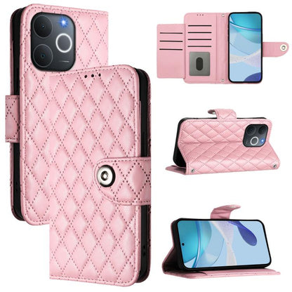 Rhombic Texture Flip Leather Phone Case with Lanyard, For Realme 16T 5G Global, For Realme C100 5G / C85 5G Global, For Realme 16 Pro+ 5G Global, For Realme 16 Pro 5G Global, For Realme P4x 5G / OnePlus Nord CE6 Lite, For Realme Note 70 4G / 70T 4G    ...