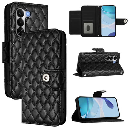 Rhombic Texture Flip Leather Phone Case with Lanyard, For Realme 16T 5G Global, For Realme C100 5G / C85 5G Global, For Realme 16 Pro+ 5G Global, For Realme 16 Pro 5G Global, For Realme P4x 5G / OnePlus Nord CE6 Lite, For Realme Note 70 4G / 70T 4G    ...