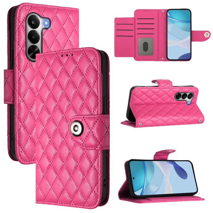 Rhombic Texture Flip Leather Phone Case with Lanyard, For Realme 16T 5G Global, For Realme C100 5G / C85 5G Global, For Realme 16 Pro+ 5G Global, For Realme 16 Pro 5G Global, For Realme P4x 5G / OnePlus Nord CE6 Lite, For Realme Note 70 4G / 70T 4G    ...