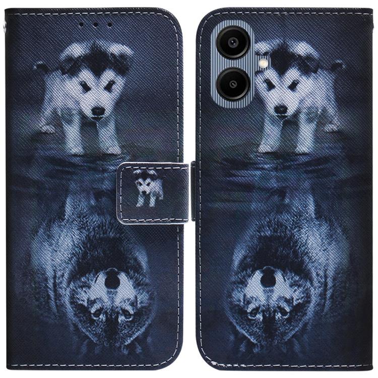 Coloured Drawing Flip Leather Phone Case, For Galaxy A57 5G, For Galaxy A37 5G / A36 5G, For Galaxy A27 5G, For Galaxy A07 4G / A06 4G / 5G, For Galaxy A36 5G / A56 5G, For Galaxy A26 5G, For Galaxy A16 5G