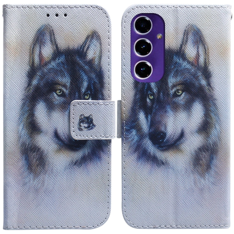 Coloured Drawing Flip Leather Phone Case, For Galaxy A57 5G, For Galaxy A37 5G / A36 5G, For Galaxy A27 5G, For Galaxy A07 4G / A06 4G / 5G, For Galaxy A36 5G / A56 5G, For Galaxy A26 5G, For Galaxy A16 5G
