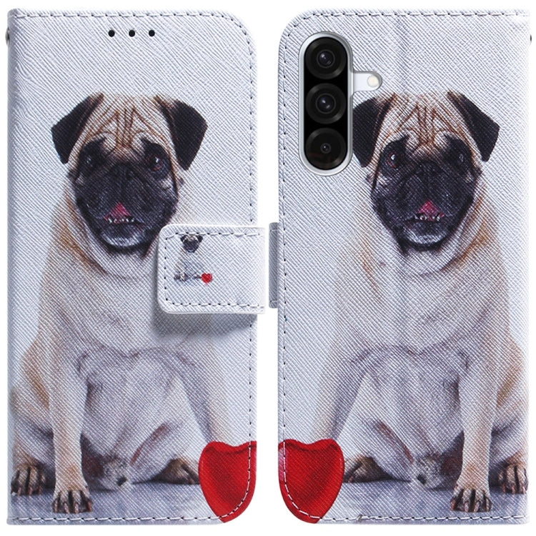 Coloured Drawing Flip Leather Phone Case, For Galaxy A57 5G, For Galaxy A37 5G / A36 5G, For Galaxy A27 5G, For Galaxy A07 4G / A06 4G / 5G, For Galaxy A36 5G / A56 5G, For Galaxy A26 5G, For Galaxy A16 5G