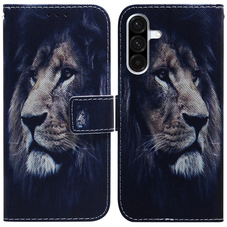 Coloured Drawing Flip Leather Phone Case, For Galaxy A57 5G, For Galaxy A37 5G / A36 5G, For Galaxy A27 5G, For Galaxy A07 4G / A06 4G / 5G, For Galaxy A36 5G / A56 5G, For Galaxy A26 5G, For Galaxy A16 5G
