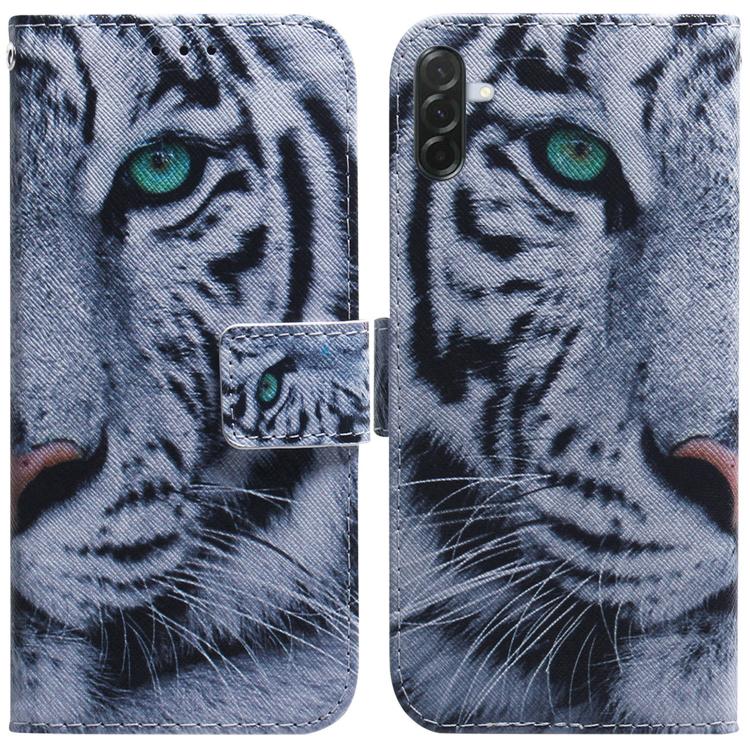 Coloured Drawing Flip Leather Phone Case, For Galaxy A57 5G, For Galaxy A37 5G / A36 5G, For Galaxy A27 5G, For Galaxy A07 4G / A06 4G / 5G, For Galaxy A36 5G / A56 5G, For Galaxy A26 5G, For Galaxy A16 5G