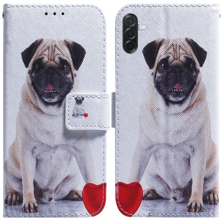 Coloured Drawing Flip Leather Phone Case, For Galaxy A57 5G, For Galaxy A37 5G / A36 5G, For Galaxy A27 5G, For Galaxy A07 4G / A06 4G / 5G, For Galaxy A36 5G / A56 5G, For Galaxy A26 5G, For Galaxy A16 5G
