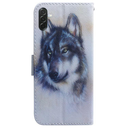 Coloured Drawing Flip Leather Phone Case, For Galaxy A57 5G, For Galaxy A37 5G / A36 5G, For Galaxy A27 5G, For Galaxy A07 4G / A06 4G / 5G, For Galaxy A36 5G / A56 5G, For Galaxy A26 5G, For Galaxy A16 5G