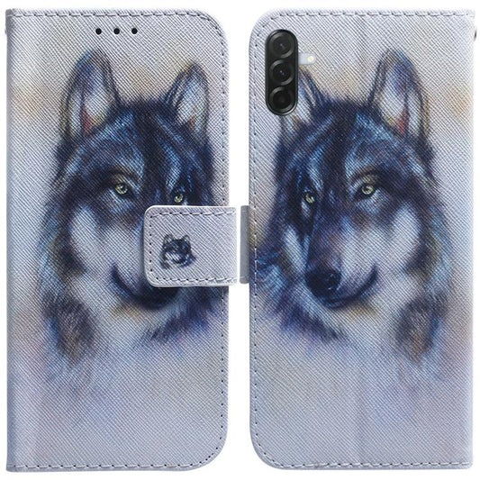 Coloured Drawing Flip Leather Phone Case, For Galaxy A57 5G, For Galaxy A37 5G / A36 5G, For Galaxy A27 5G, For Galaxy A07 4G / A06 4G / 5G, For Galaxy A36 5G / A56 5G, For Galaxy A26 5G, For Galaxy A16 5G