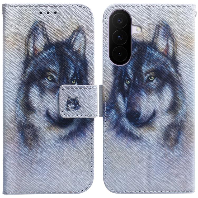 Coloured Drawing Flip Leather Phone Case, For Galaxy A57 5G, For Galaxy A37 5G / A36 5G, For Galaxy A27 5G, For Galaxy A07 4G / A06 4G / 5G, For Galaxy A36 5G / A56 5G, For Galaxy A26 5G, For Galaxy A16 5G