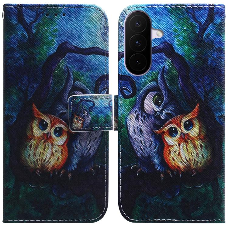 Coloured Drawing Flip Leather Phone Case, For Galaxy A57 5G, For Galaxy A37 5G / A36 5G, For Galaxy A27 5G, For Galaxy A07 4G / A06 4G / 5G, For Galaxy A36 5G / A56 5G, For Galaxy A26 5G, For Galaxy A16 5G