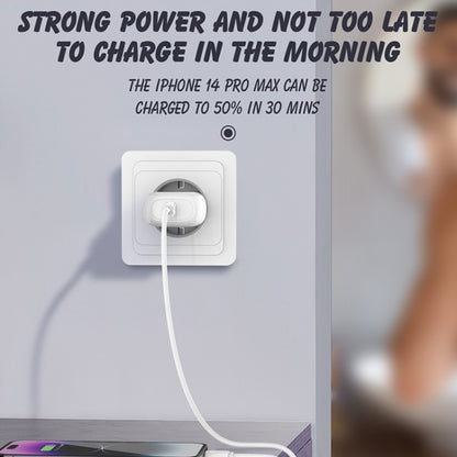 LDNIO A1206C PD27W USB-C / Type-C Fast Charger with 1m Type-C Cable, EU Plug