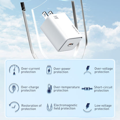 LDNIO A1508C PD30W USB-C / Type-C Fast Charger with 1m Type-C Cable
