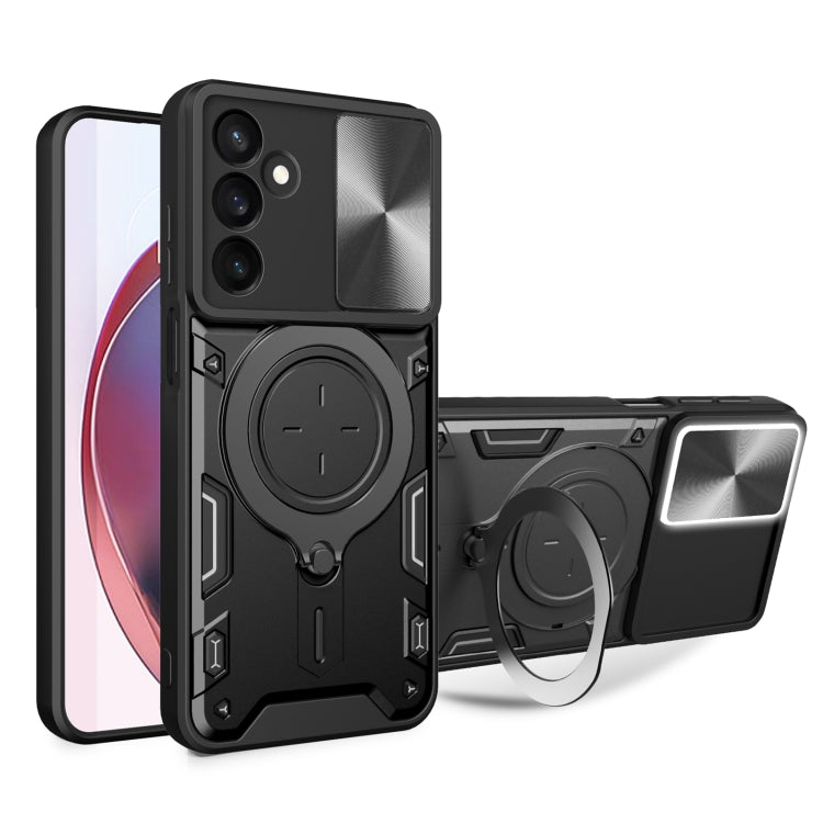 CD Texture Sliding Camshield Magnetic Holder Phone Case, For Galaxy A57 5G, For Samsung Galaxy A37 5G, For Galaxy A27 5G, For Samsung Galaxy A06 5G, For Samsung Galaxy A56 5G, For Samsung Galaxy A26 5G, For Samsung Galaxy A36 5G, For Samsung Galaxy A16...