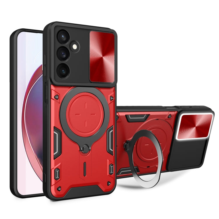 CD Texture Sliding Camshield Magnetic Holder Phone Case, For Galaxy A57 5G, For Samsung Galaxy A37 5G, For Galaxy A27 5G, For Samsung Galaxy A06 5G, For Samsung Galaxy A56 5G, For Samsung Galaxy A26 5G, For Samsung Galaxy A36 5G, For Samsung Galaxy A16...