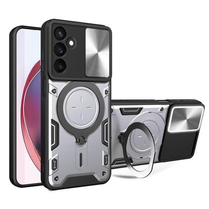CD Texture Sliding Camshield Magnetic Holder Phone Case, For Galaxy A57 5G, For Samsung Galaxy A37 5G, For Galaxy A27 5G, For Samsung Galaxy A06 5G, For Samsung Galaxy A56 5G, For Samsung Galaxy A26 5G, For Samsung Galaxy A36 5G, For Samsung Galaxy A16...