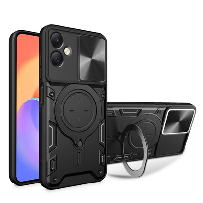 CD Texture Sliding Camshield Magnetic Holder Phone Case, For Galaxy A57 5G, For Samsung Galaxy A37 5G, For Galaxy A27 5G, For Samsung Galaxy A06 5G, For Samsung Galaxy A56 5G, For Samsung Galaxy A26 5G, For Samsung Galaxy A36 5G, For Samsung Galaxy A16...