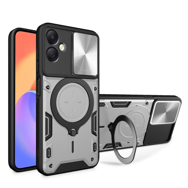 CD Texture Sliding Camshield Magnetic Holder Phone Case, For Galaxy A57 5G, For Samsung Galaxy A37 5G, For Galaxy A27 5G, For Samsung Galaxy A06 5G, For Samsung Galaxy A56 5G, For Samsung Galaxy A26 5G, For Samsung Galaxy A36 5G, For Samsung Galaxy A16...