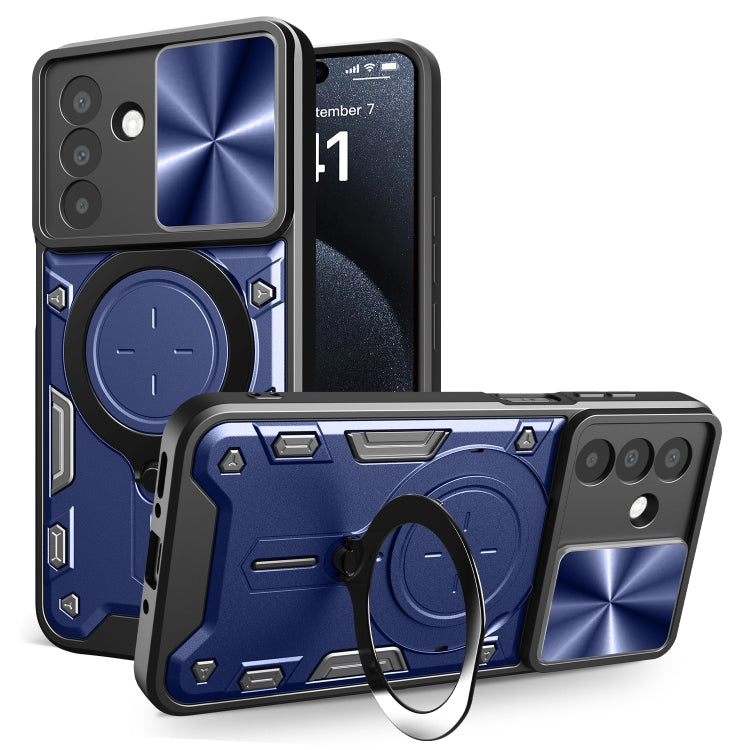 CD Texture Sliding Camshield Magnetic Holder Phone Case, For Galaxy A57 5G, For Samsung Galaxy A37 5G, For Galaxy A27 5G, For Samsung Galaxy A06 5G, For Samsung Galaxy A56 5G, For Samsung Galaxy A26 5G, For Samsung Galaxy A36 5G, For Samsung Galaxy A16...