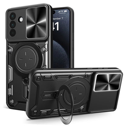 CD Texture Sliding Camshield Magnetic Holder Phone Case, For Galaxy A57 5G, For Samsung Galaxy A37 5G, For Galaxy A27 5G, For Samsung Galaxy A06 5G, For Samsung Galaxy A56 5G, For Samsung Galaxy A26 5G, For Samsung Galaxy A36 5G, For Samsung Galaxy A16...