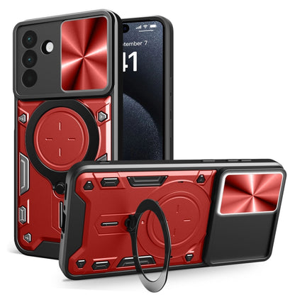CD Texture Sliding Camshield Magnetic Holder Phone Case, For Galaxy A57 5G, For Samsung Galaxy A37 5G, For Galaxy A27 5G, For Samsung Galaxy A06 5G, For Samsung Galaxy A56 5G, For Samsung Galaxy A26 5G, For Samsung Galaxy A36 5G, For Samsung Galaxy A16...