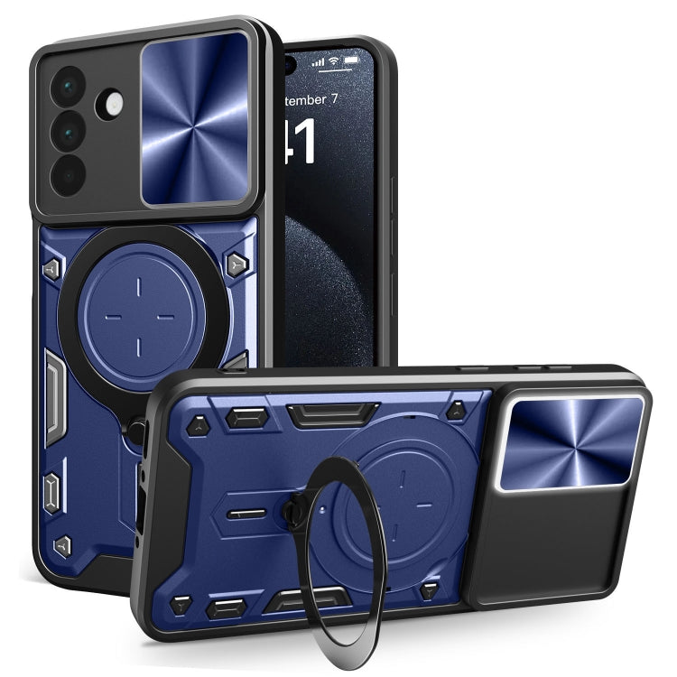 CD Texture Sliding Camshield Magnetic Holder Phone Case, For Galaxy A57 5G, For Samsung Galaxy A37 5G, For Galaxy A27 5G, For Samsung Galaxy A06 5G, For Samsung Galaxy A56 5G, For Samsung Galaxy A26 5G, For Samsung Galaxy A36 5G, For Samsung Galaxy A16...