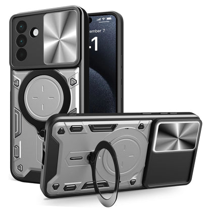 CD Texture Sliding Camshield Magnetic Holder Phone Case, For Galaxy A57 5G, For Samsung Galaxy A37 5G, For Galaxy A27 5G, For Samsung Galaxy A06 5G, For Samsung Galaxy A56 5G, For Samsung Galaxy A26 5G, For Samsung Galaxy A36 5G, For Samsung Galaxy A16...