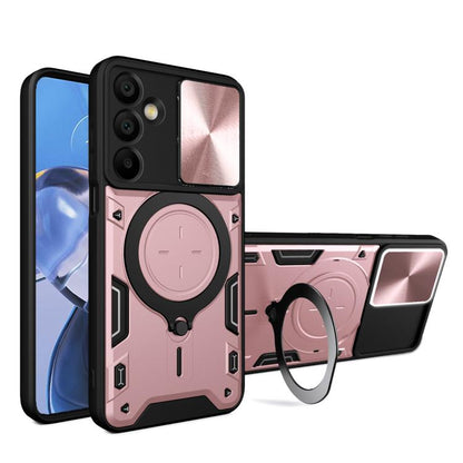 CD Texture Sliding Camshield Magnetic Holder Phone Case, For Galaxy A57 5G, For Samsung Galaxy A37 5G, For Galaxy A27 5G, For Samsung Galaxy A06 5G, For Samsung Galaxy A56 5G, For Samsung Galaxy A26 5G, For Samsung Galaxy A36 5G, For Samsung Galaxy A16...
