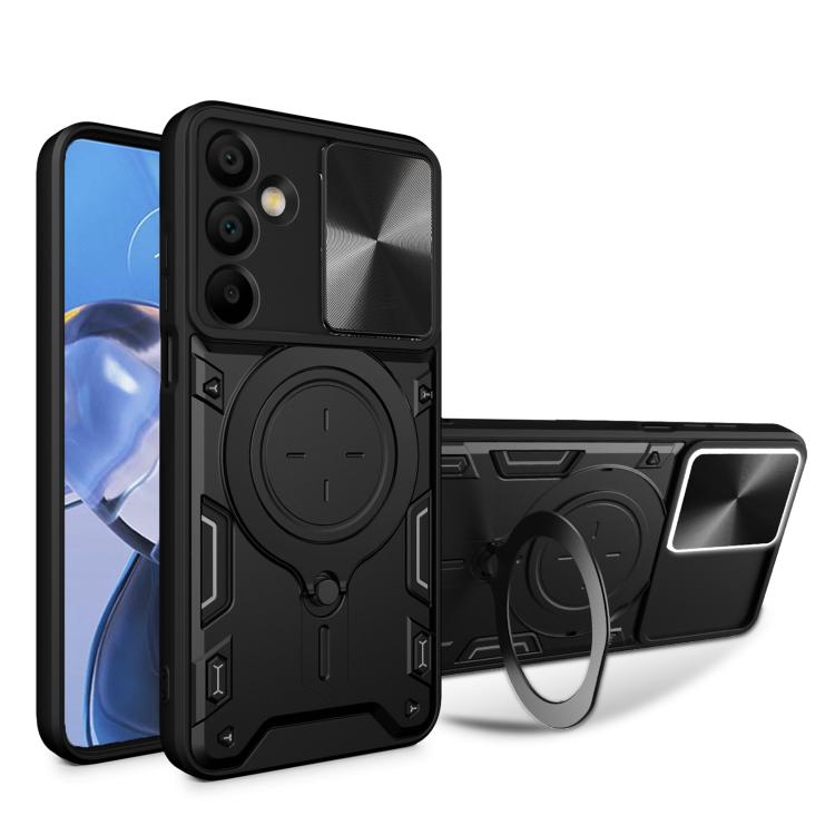 CD Texture Sliding Camshield Magnetic Holder Phone Case, For Galaxy A57 5G, For Samsung Galaxy A37 5G, For Galaxy A27 5G, For Samsung Galaxy A06 5G, For Samsung Galaxy A56 5G, For Samsung Galaxy A26 5G, For Samsung Galaxy A36 5G, For Samsung Galaxy A16...