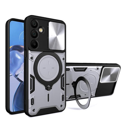 CD Texture Sliding Camshield Magnetic Holder Phone Case, For Galaxy A57 5G, For Samsung Galaxy A37 5G, For Galaxy A27 5G, For Samsung Galaxy A06 5G, For Samsung Galaxy A56 5G, For Samsung Galaxy A26 5G, For Samsung Galaxy A36 5G, For Samsung Galaxy A16...
