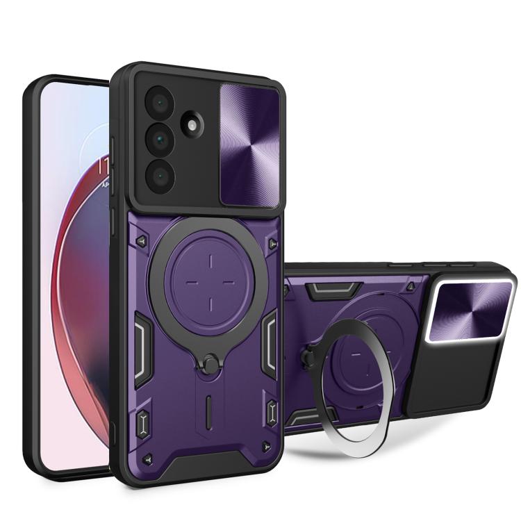 CD Texture Sliding Camshield Magnetic Holder Phone Case, For Galaxy A57 5G, For Samsung Galaxy A37 5G, For Galaxy A27 5G, For Samsung Galaxy A06 5G, For Samsung Galaxy A56 5G, For Samsung Galaxy A26 5G, For Samsung Galaxy A36 5G, For Samsung Galaxy A16...