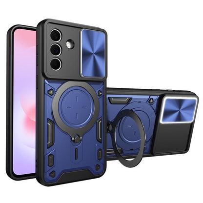 CD Texture Sliding Camshield Magnetic Holder Phone Case, For Galaxy A57 5G, For Samsung Galaxy A37 5G, For Galaxy A27 5G, For Samsung Galaxy A06 5G, For Samsung Galaxy A56 5G, For Samsung Galaxy A26 5G, For Samsung Galaxy A36 5G, For Samsung Galaxy A16...